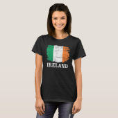 T-shirt Drapeau Vintage d'Irlande (Devant entier)