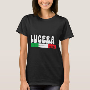 T-shirt Drapeau vintage d'Italie de la ville de Lucera pou