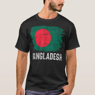 T-shirt Drapeau vintage Du Bangladesh