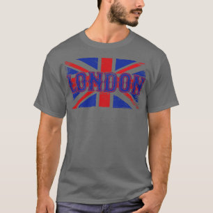 T-shirt Drapeau vintage du Royaume-Uni Londres