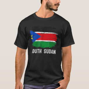 T-shirt Drapeau vintage du Sud-Soudan