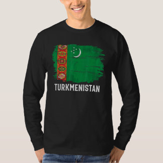 T-shirt Drapeau vintage du Turkménistan