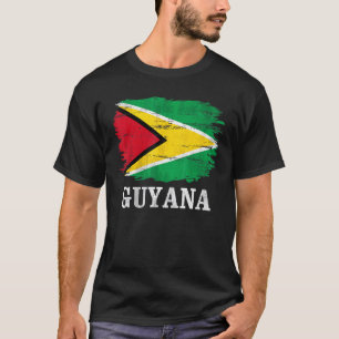 T-shirt Drapeau vintage Guyanais Pour Le Guyana