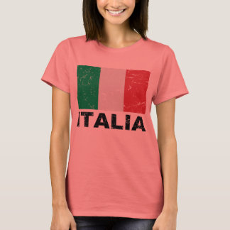T-shirt Drapeau Vintage Italie