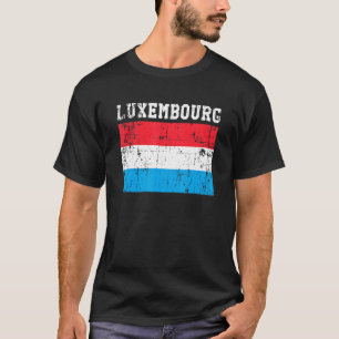 T-shirt Drapeau Vintage Luxembourg Retro Roots luxembourge