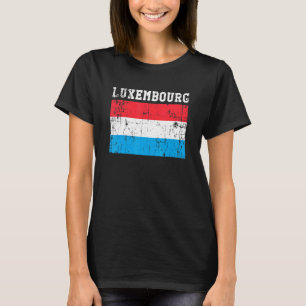 T-shirt Drapeau Vintage Luxembourg Retro Roots luxembourge