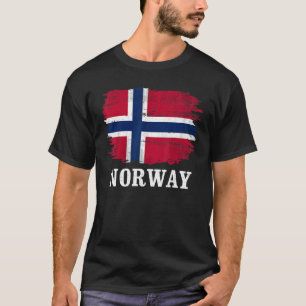 T-shirt Drapeau vintage norvégien
