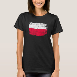 T-shirt Drapeau Vintage Pologne Pour Polonais