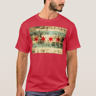 T-shirt Drapeau vintage Rustic Chicago