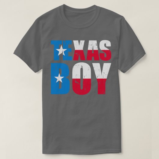 T-shirt Drapeau Vintage Texas Boy USA (Design devant)
