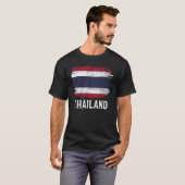 T-shirt Drapeau vintage thaïlandais (Devant entier)