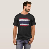 T-shirt Drapeau vintage thaïlandais (Devant entier)