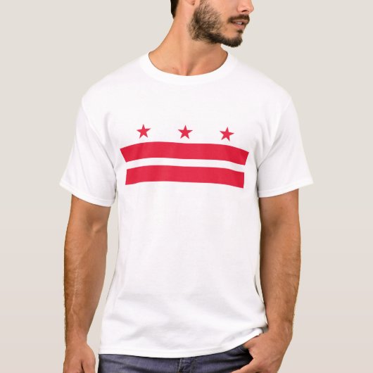 T-shirt Drapeau Washington DC (Devant)
