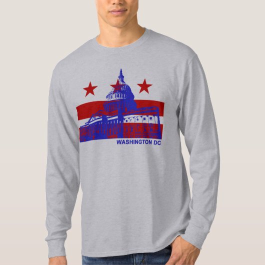 T-shirt Drapeau Washington DC (Devant)