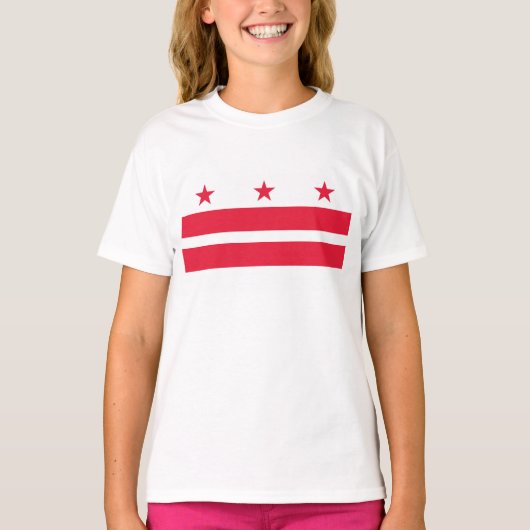 T-shirt Drapeau Washington DC (Devant)