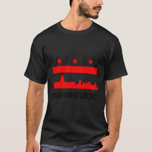 T-shirt Drapeau Washington Dc Amour Capitol Hill Voyage Sk