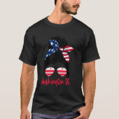 T-shirt Drapeau Washington Dc Washington Dc (Devant)