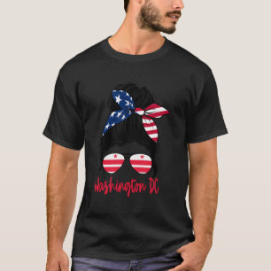 T-shirt Drapeau Washington Dc Washington Dc