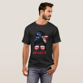 T-shirt Drapeau Washington Dc Washington Dc (Devant entier)