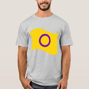 T-shirt Drapeau Wavy de la Fierté intersexuelle