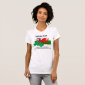 T-shirt Drapeau WELSH MUM de Galles personnalisable (Devant entier)