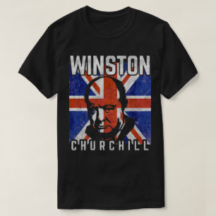 T-shirt Drapeau Winston Churchill Retro
