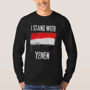 T-shirt Drapeau Yéménite : je suis avec le drapeau yéménit