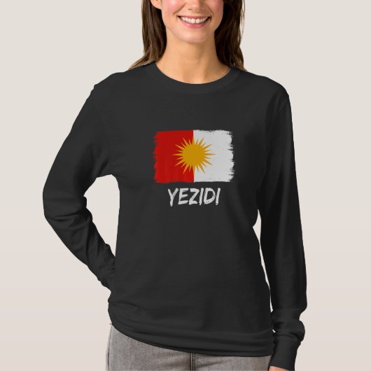 T-shirt Drapeau Yézidi Ezidi (Devant)