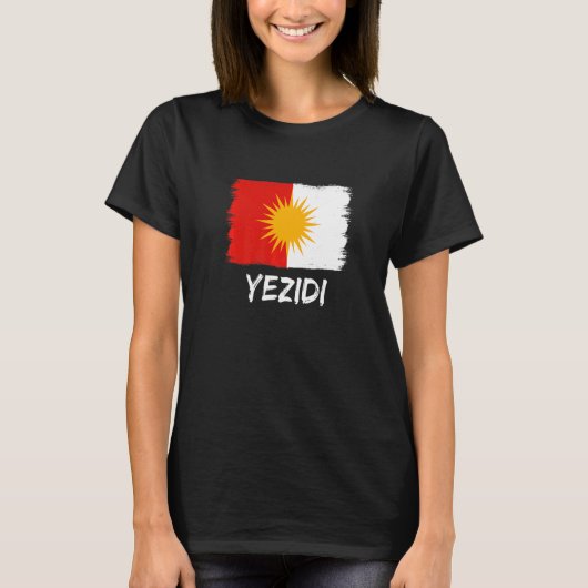 T-shirt Drapeau Yézidi Ezidi (Devant)