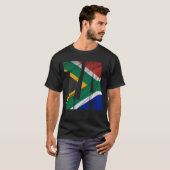 T-shirt Drapeau ZA - Afrique du Sud (Devant entier)