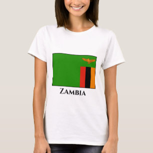 T-shirt Drapeau Zambie