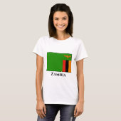 T-shirt Drapeau Zambie (Devant entier)