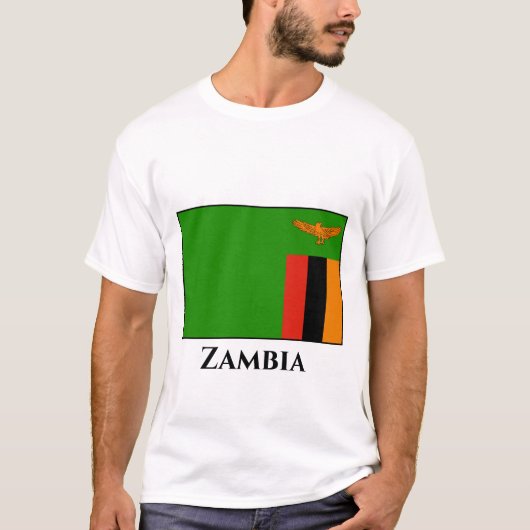 T-shirt Drapeau Zambie (Devant)