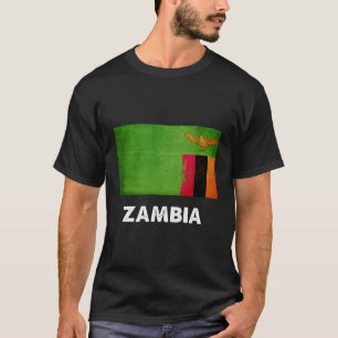 T-shirt Drapeau zambien