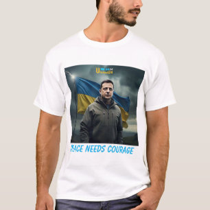 T-shirt Drapeau Zelenskyy Ukraine United24 Strength t-shir