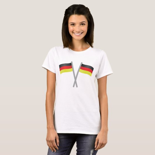 T-shirt drapeaux Allemagne (Devant entier)