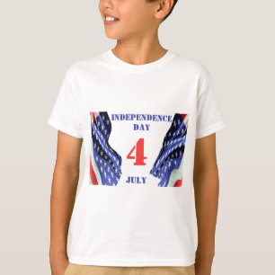T-shirt Drapeaux américains pour le Jour de l'Indépendance