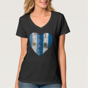 T-shirt Drapeaux argentins salvadoriens Coeur Argentine El