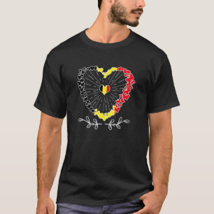 T-shirt Drapeaux belges maison Belgique