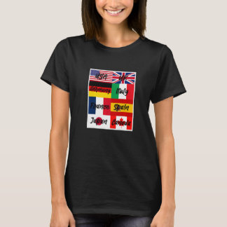 T-shirt Drapeaux cool du monde Illustration Graphic Desi