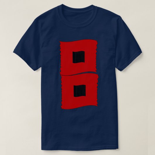 T-shirt Drapeaux d'avertissement d'ouragan Drapeaux d'orag (Design devant)