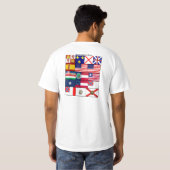 T-shirt Drapeaux de la Floride (Dos entier)