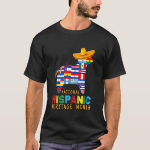T-shirt Drapeaux de pays drôles, lama Mois national du pat