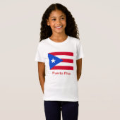 T-Shirt Drapeaux de Porto Rico (Devant entier)