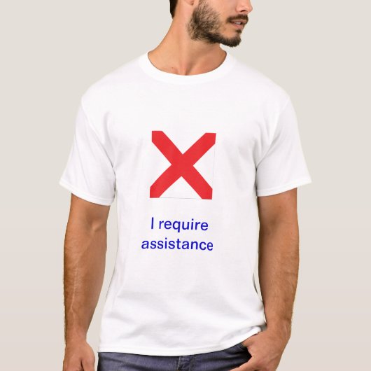 T-shirt Drapeaux de signal maritimes internationaux (Devant)