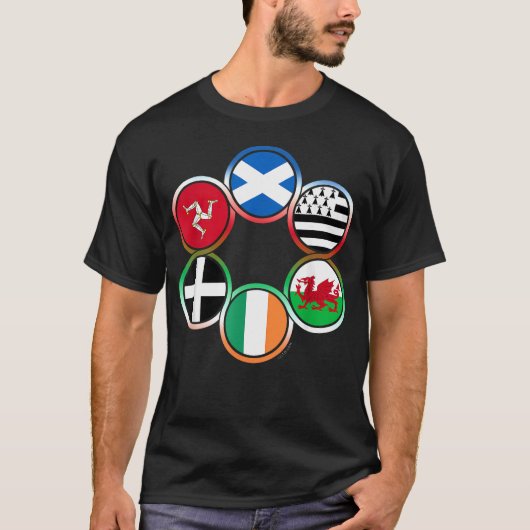 T-shirt Drapeaux des nations celtiques (Devant)