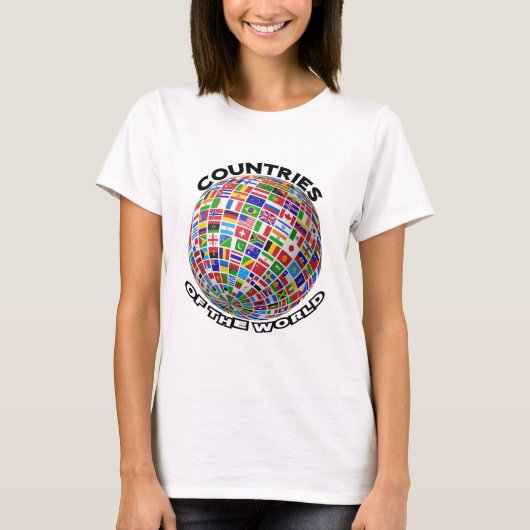 T-shirt Drapeaux des pays du monde (Devant)