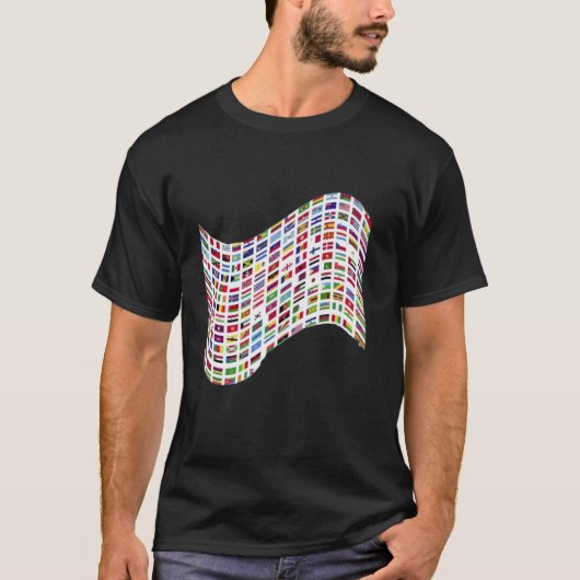 T-shirt Drapeaux des pays du monde 287 Drapeau Inter (Devant)