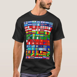 T-shirt Drapeaux des pays du monde International