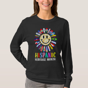 T-shirt Drapeaux des pays hispaniques Tournesol Patrimoine